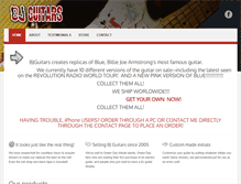 Tablet Screenshot of bjguitars.com